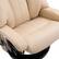 Alt View 7. Homcom - Massage Recliner Chair with Ottoman: 360° Swivel & Footstool, 10 Point Vibration PU Leather w/Side Pocket - Beige.