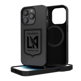Keyscaper - MLS - LAFC Linen Logo iPhone Magnetic Bump Case - 15 - Black
