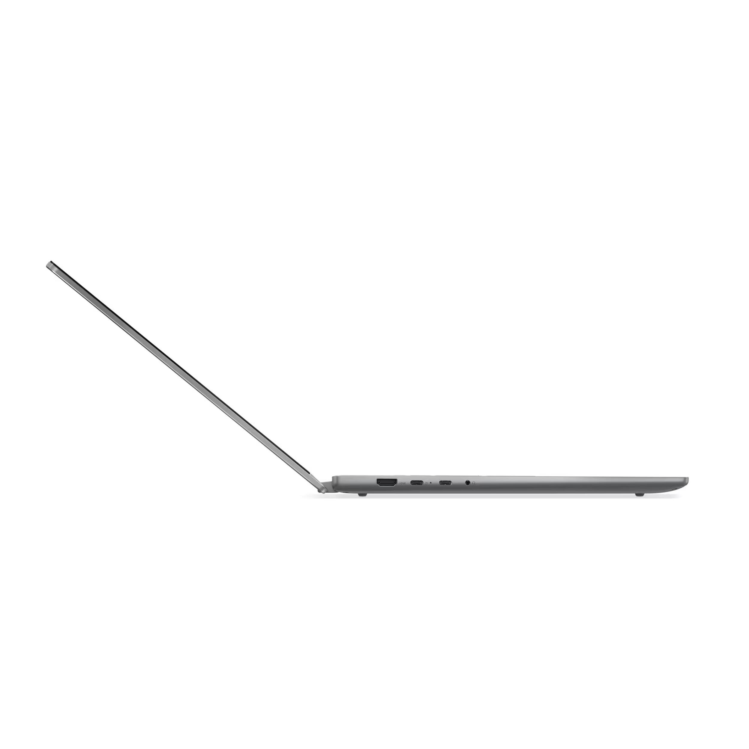 Alt View 6. Lenovo - Lenovo IdeaPad 5 2in1 16" Touch Laptop,Ryzen 7 8845HS,16GB RAM,1TB SSD+1TB Dock Set,Backlit,Fingerprint,Win11 Pro,Grey - Grey.