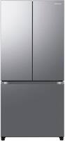 Samsung - 32 in. Wide 17.5 cu. ft. 3-Door French Door Counter Depth Smart Refrigerator with Twin Cooling Plus - Stainless Steel Look - Front_Zoom