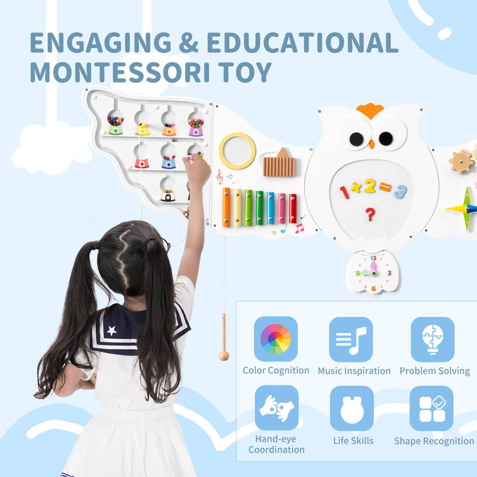 ENGAGING & EDUCATIONAL MONTESSORI TOY

1 + 2 = 3 + 2 ? 2 9 3 6

Color Cognition
Music Inspiration
Problem Solving
Hand-eye Coordination
Life Skills
Shape Recognition