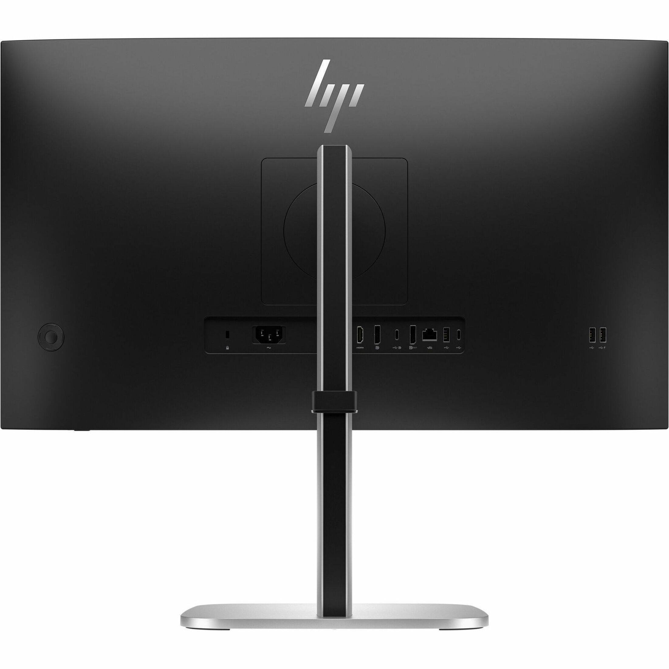 Alt View 11. HP - 27" IPS LED 100Hz Monitor (USB, HDMI) - Jet Black, Black, Silver.