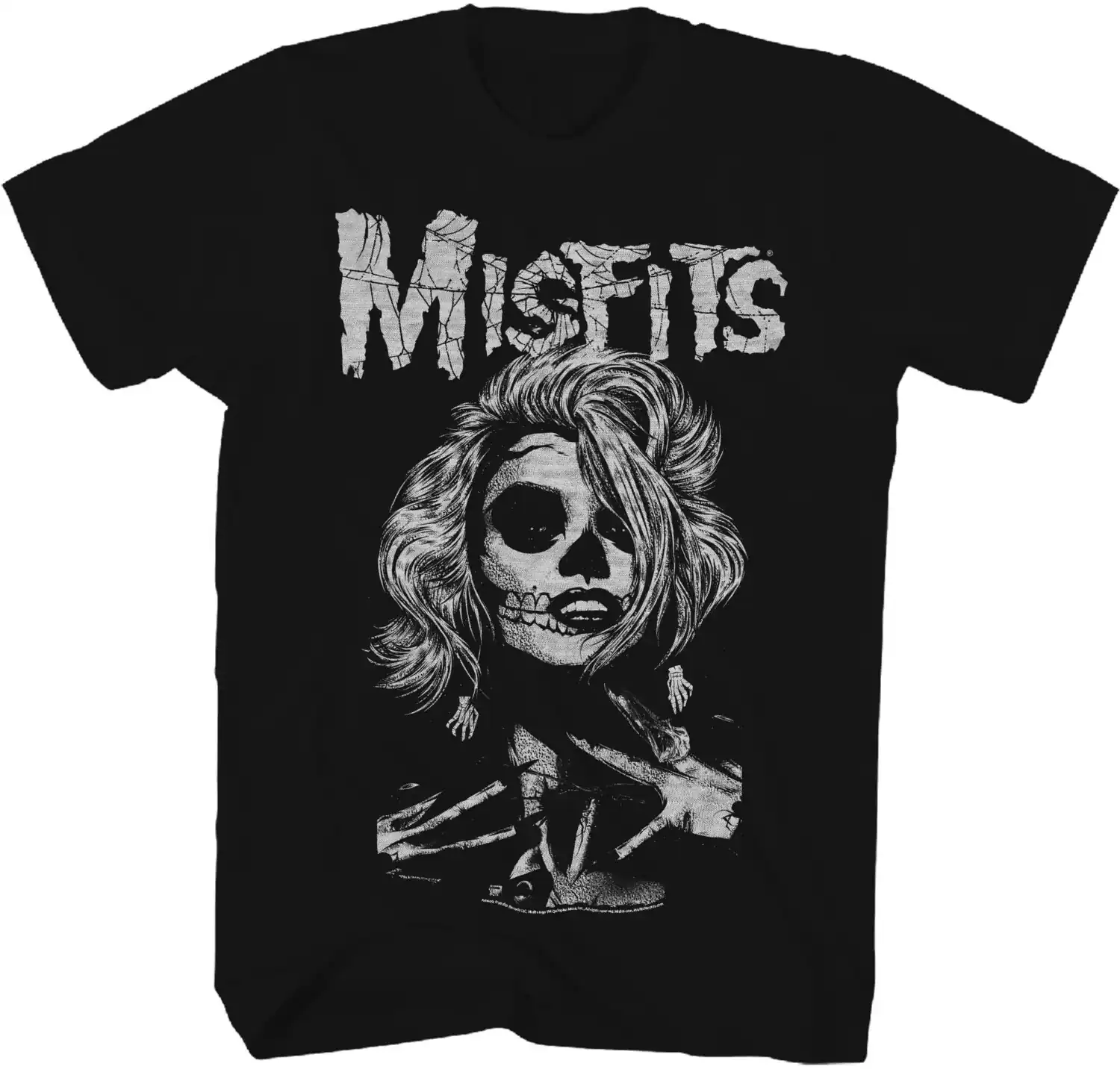 PopMarket - Misfits - Misfits - Web Woman T-Shirt - Large Black TS0003MISA3 - APPAREL - Multicolor