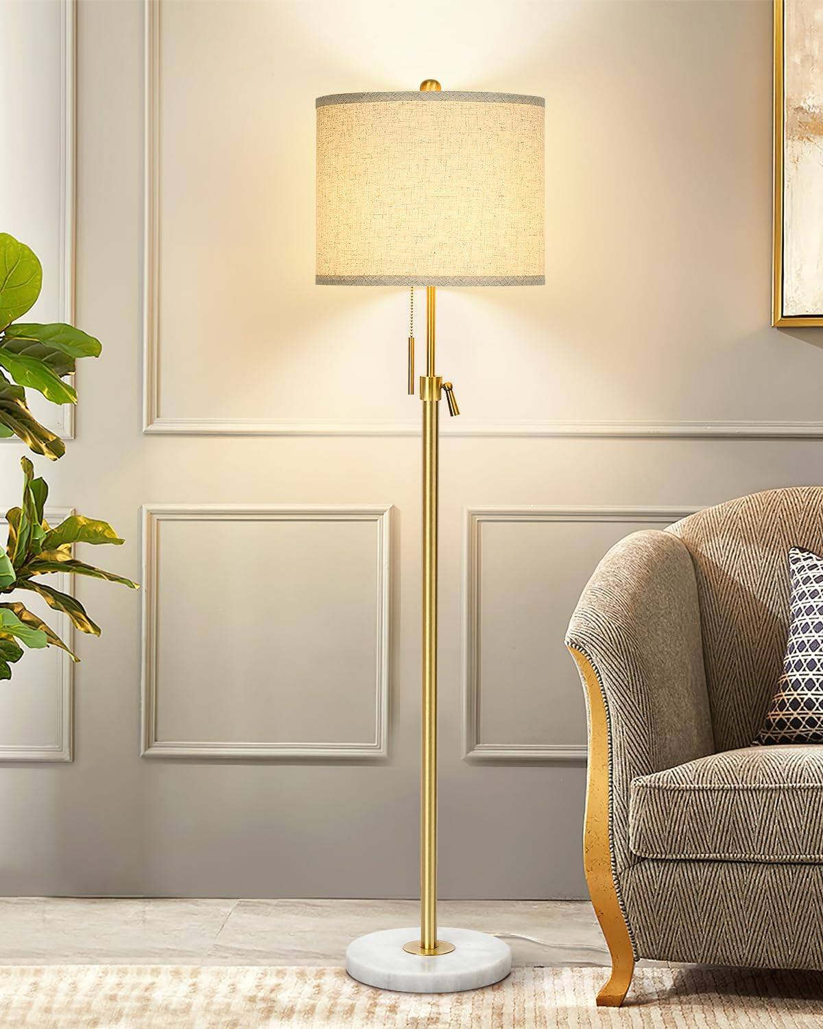 Gold (Beige Shade)-Marble Base