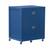 Front. Linon Home Décor - Penrose Rolling File Cabinet With Adjustable Rails - Navy Paint / Silver Hardware.