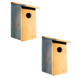 Woodlink - WD1 Wood Duck Nesting House Box w/ 4x3-Inch Oval Entrance Hole (2 Pack)