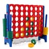 Front. Costway - Costway 4-to-Score Giant Game Set 4-in-a-Row Connect Game with Net Storage Mesh Pocket for Kids & Adult - Muticolor.