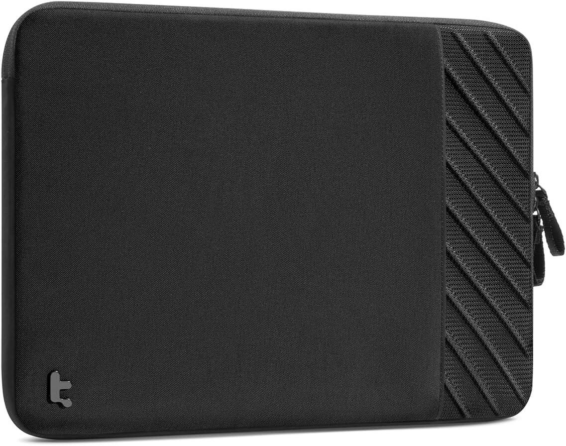 Front. tomtoc - Voyage-A10 Slim Laptop Sleeve for 16-inch MacBook Pro M5(A3428/A3429)/M4/M3/M2/M1 Pro/Max 2026-2019, Minimalist Design - Black.