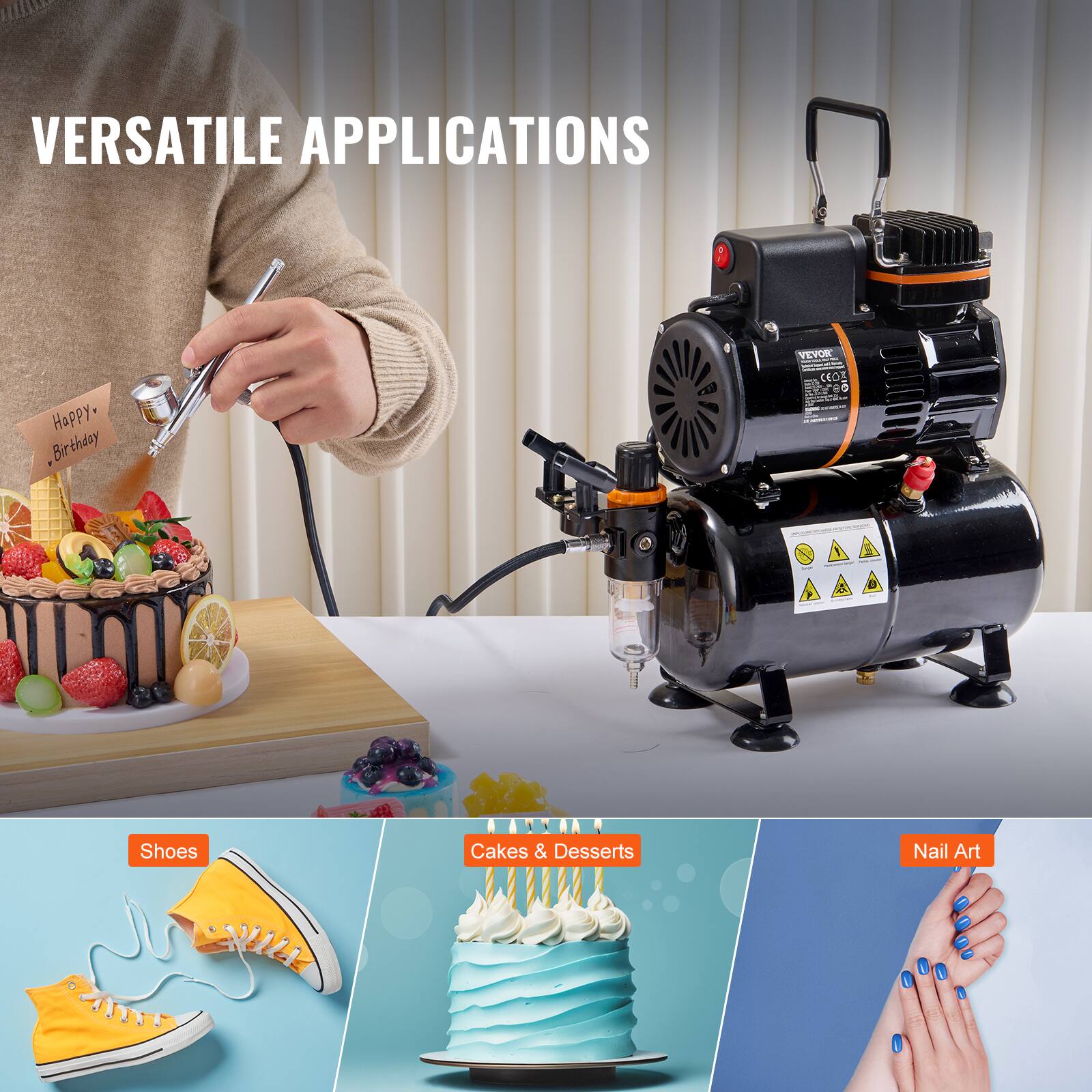 VERSATILE APPLICATIONS

- Shoes
- Cakes & Desserts
- Nail Art