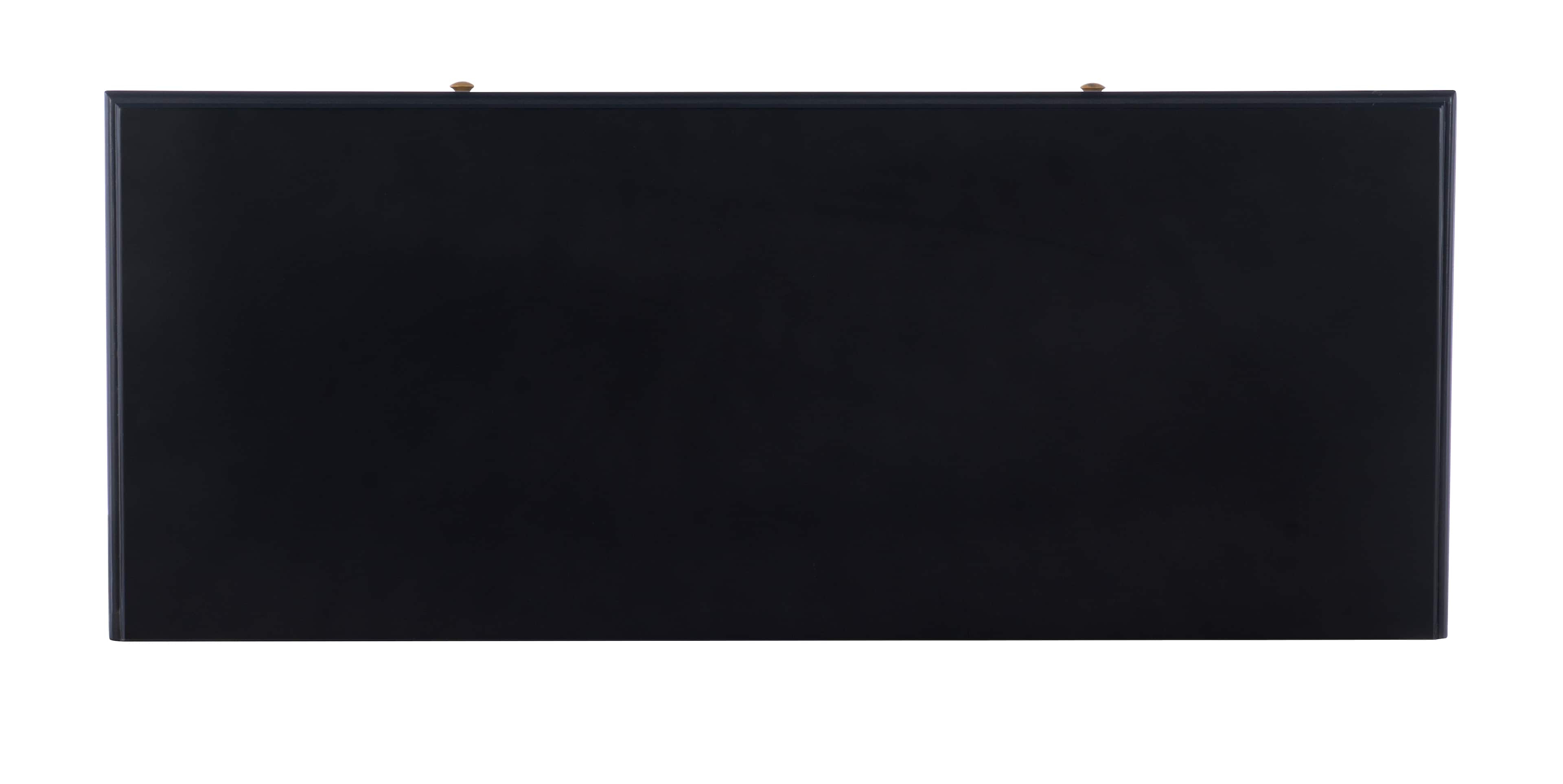 Alt View 13. Linon Home Décor - Edmore Two-Drawer Campaign Desk - Black & Gold.