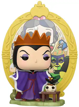 Front. Funko - Funko POP! Deluxe: Disney Villains - Snow White: Evil Queen, Stained Glass - COLLECTIBLES - Multicolor.