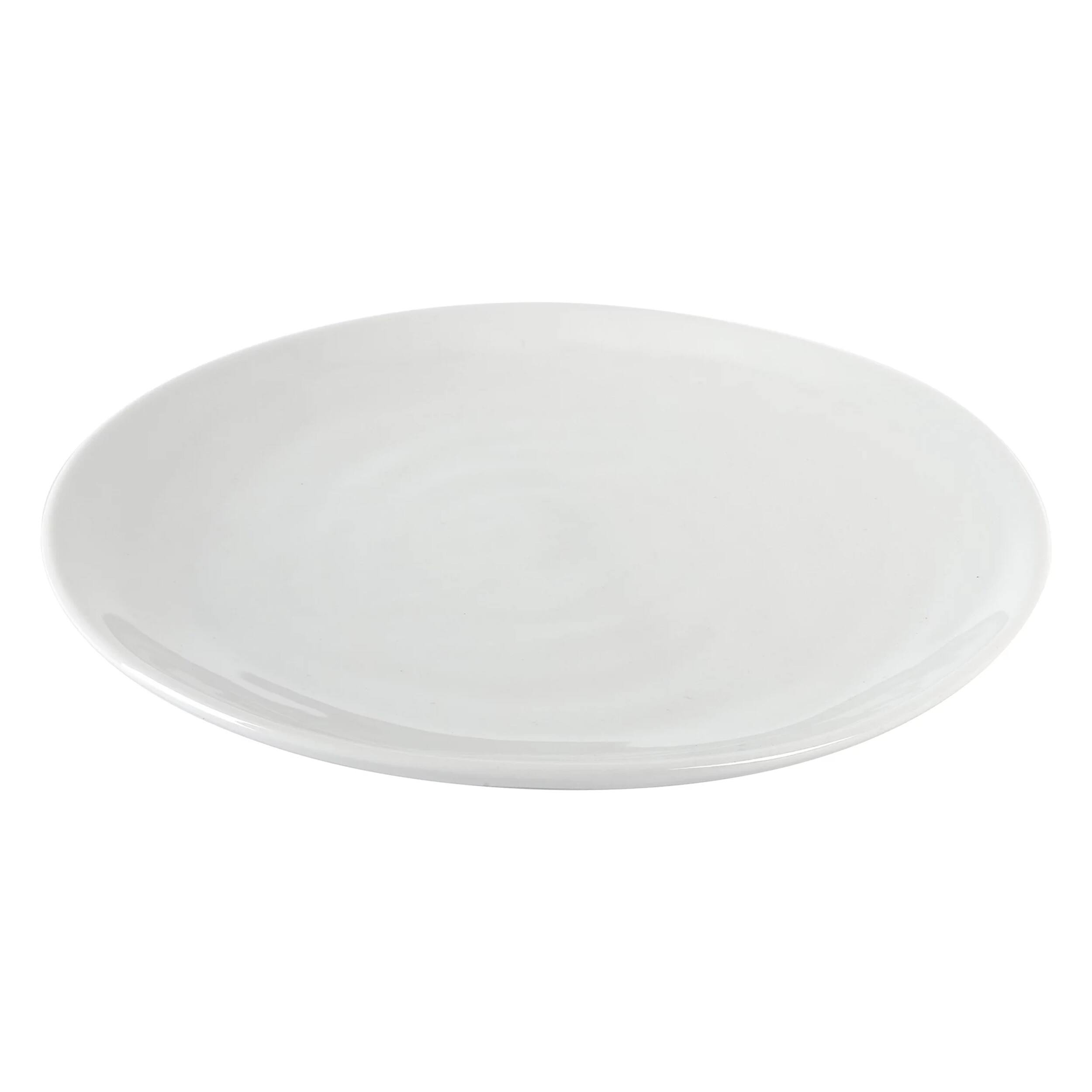 Alt View 2. Gibson - Our Table Simply White 6 Piece 10.75 Inch Organic Round Porcelain Dinner Plate Set - White.