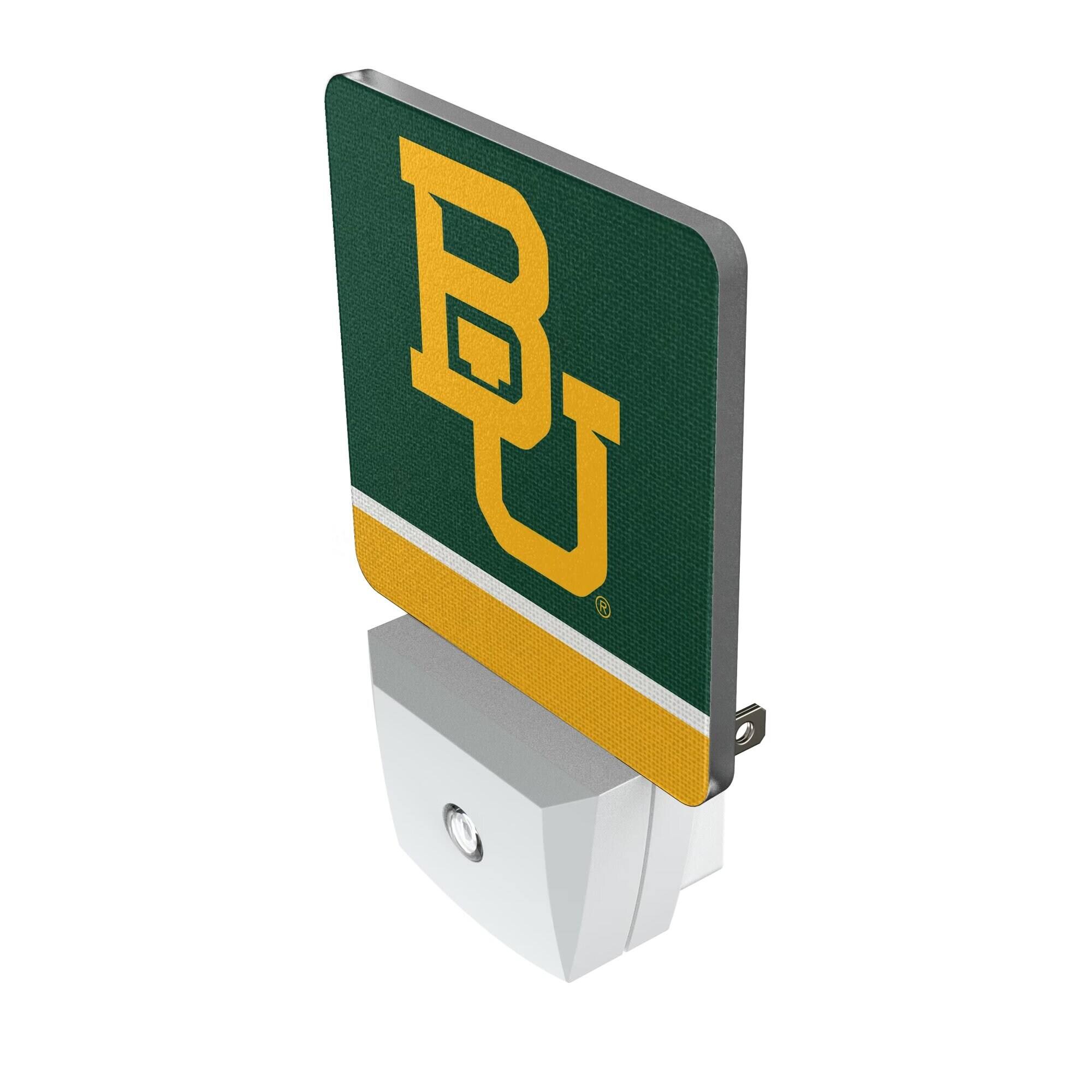 Alt View 1. Keyscaper - Baylor Bears Stripe Design Nightlight 2-Pack - Multicolor.