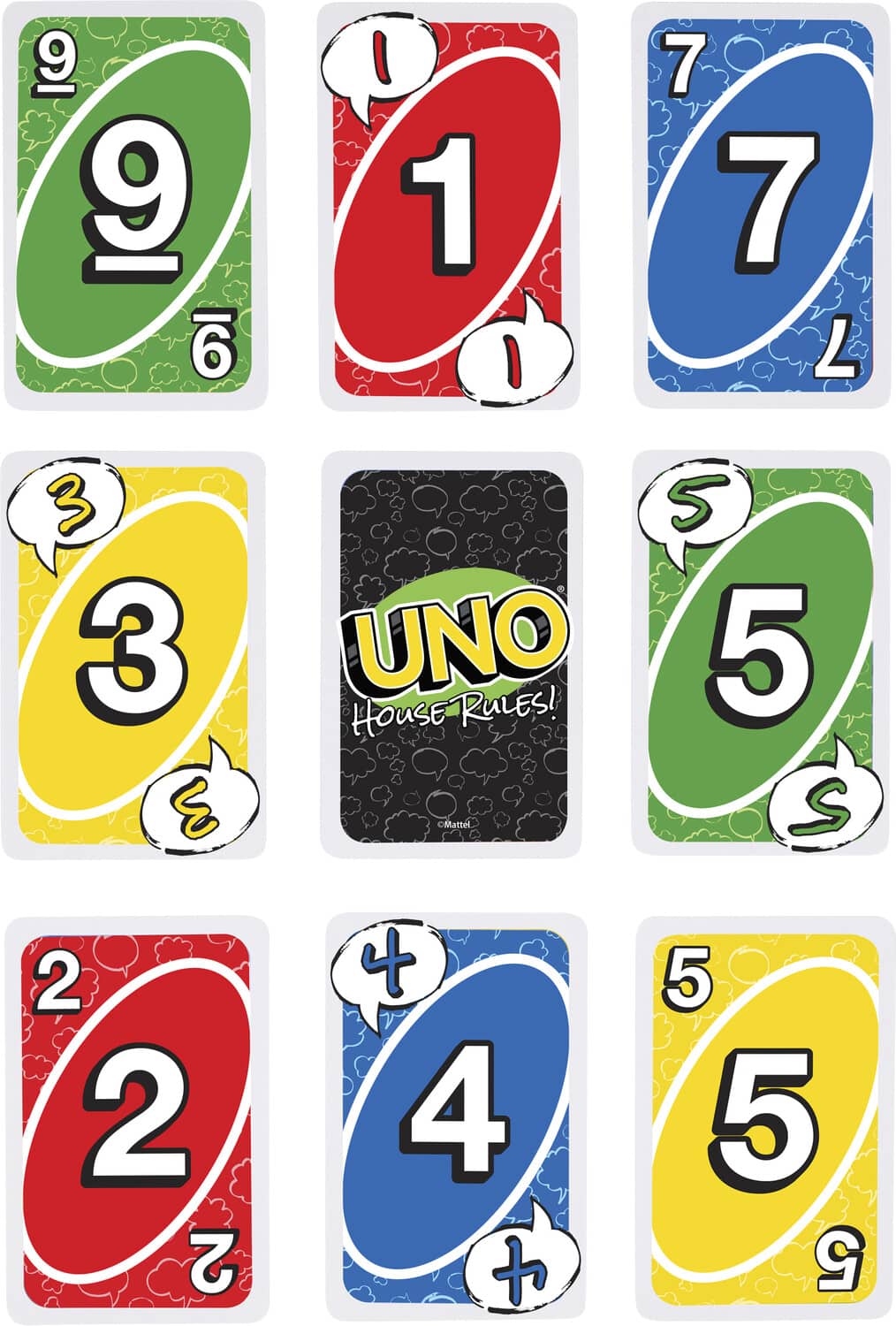 Mattel UNO House Rules Card Game GAMES (MISC) Multicolor