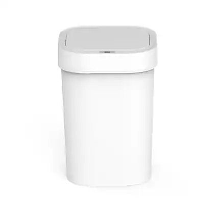 Front. Nine Stars - 13.2 Gallon Motion Sensor ABS Plastic Trash Can.
