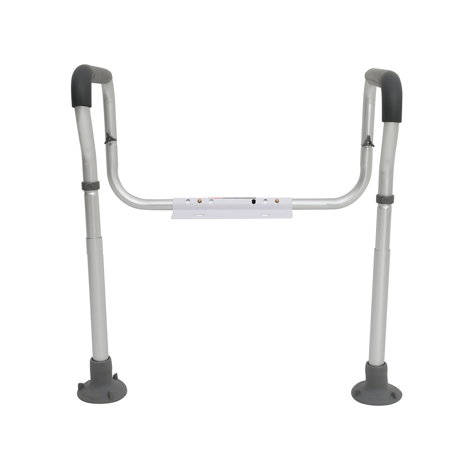 Alt View 5. VEVOR - Toilet Safety Rail, Bathroom Toilet Seat Frame, Adjustable Width & Height Fit Most Toilets, Supports 300lbs - Grey.
