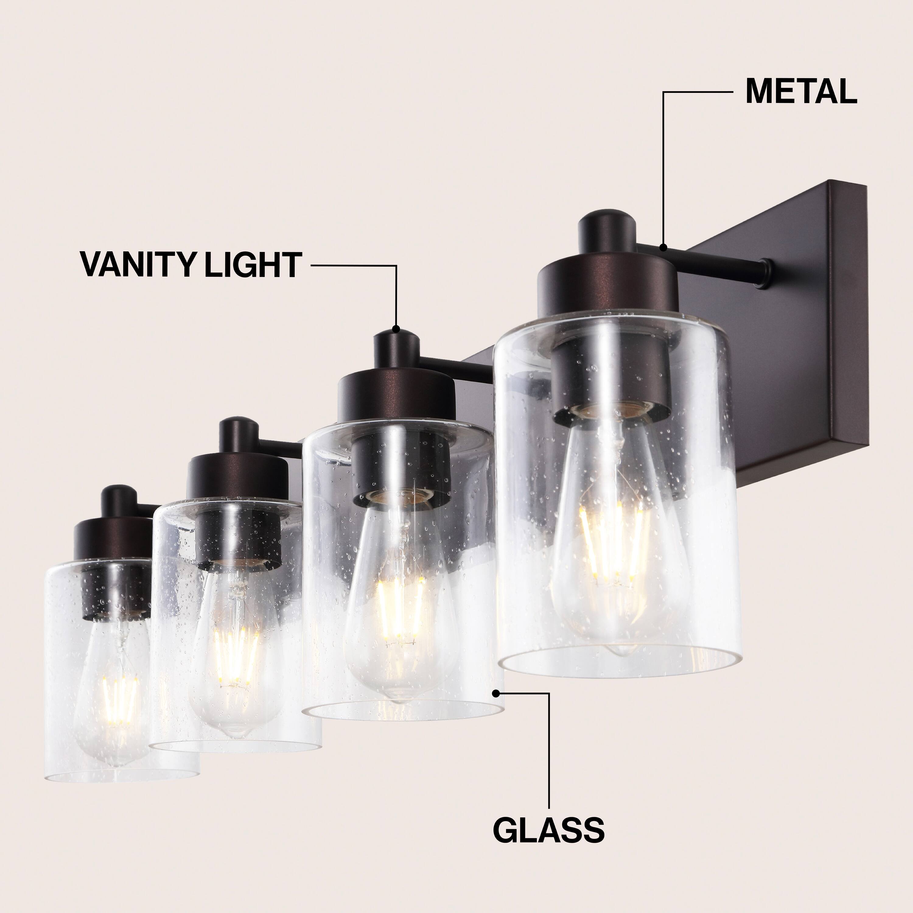 METAL VANITY LIGHT GLASS