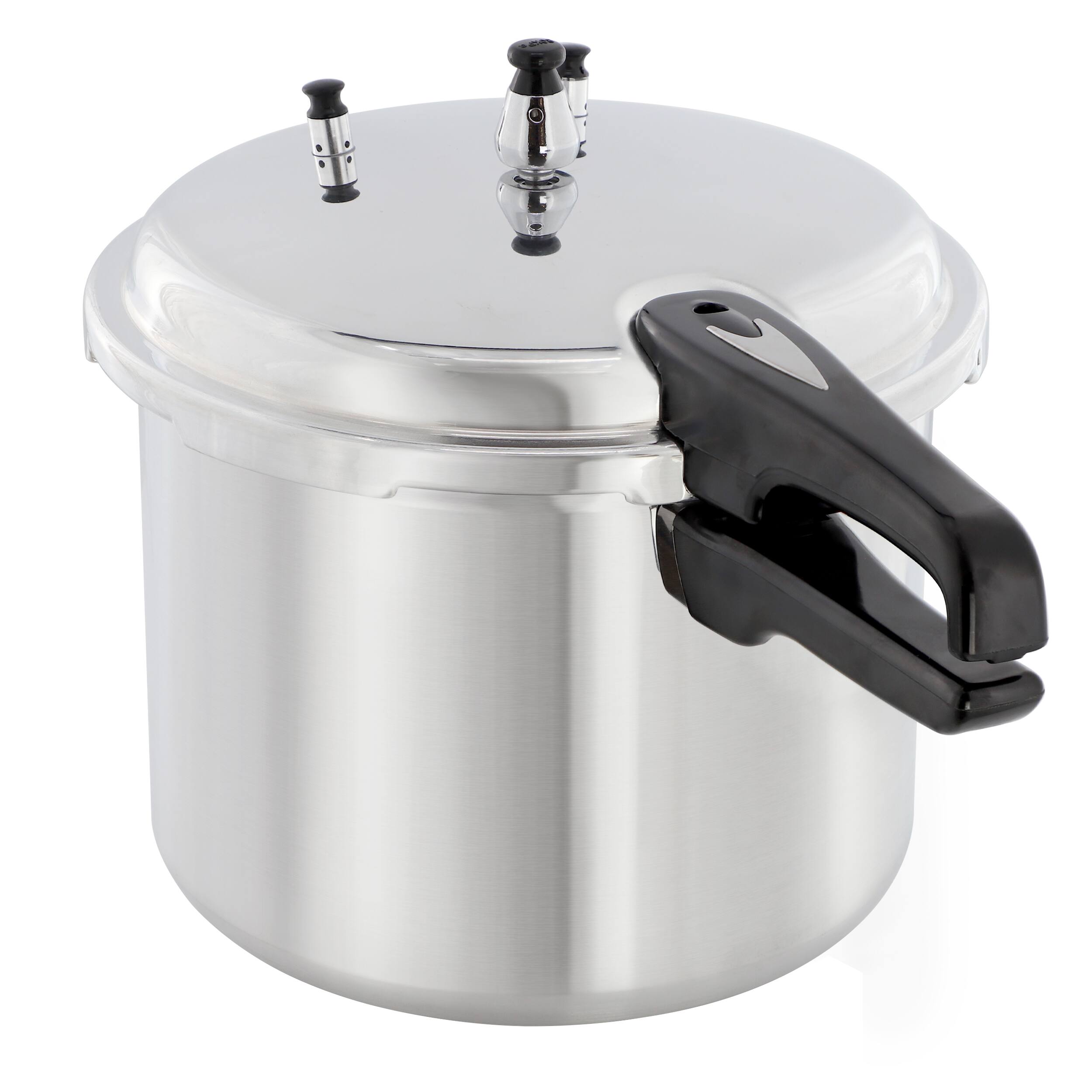 Alt View 2. MegaChef - MegaChef 11.5 Quart Induction and Stovetop Pressure Cooker with Steamer - Silver.