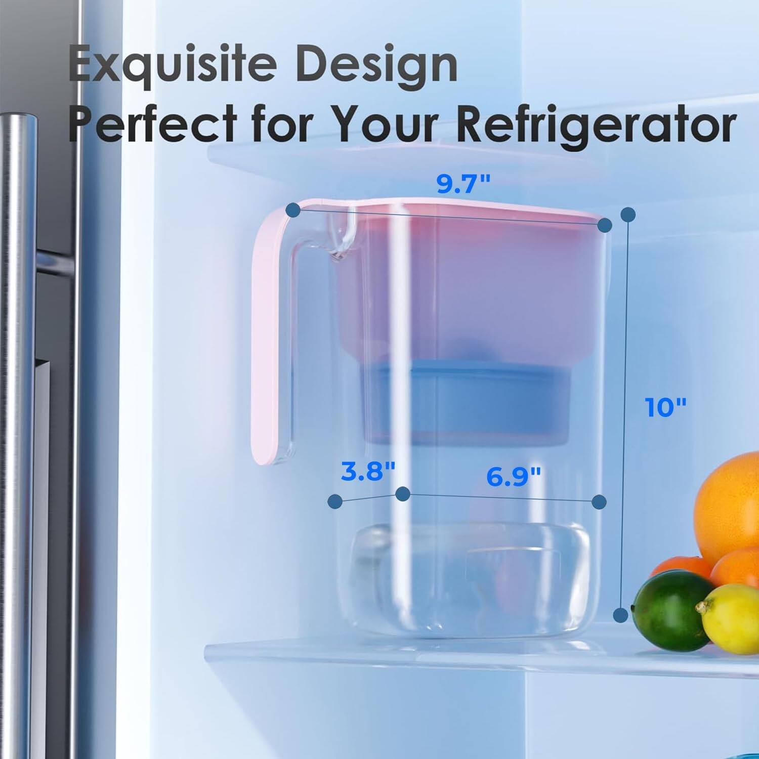 Exquisite Design Perfect for Your Refrigerator  
9.7" 10" 3.8" 6.9"