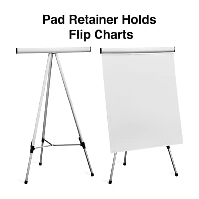 Pad Retainer Holds Flip Charts