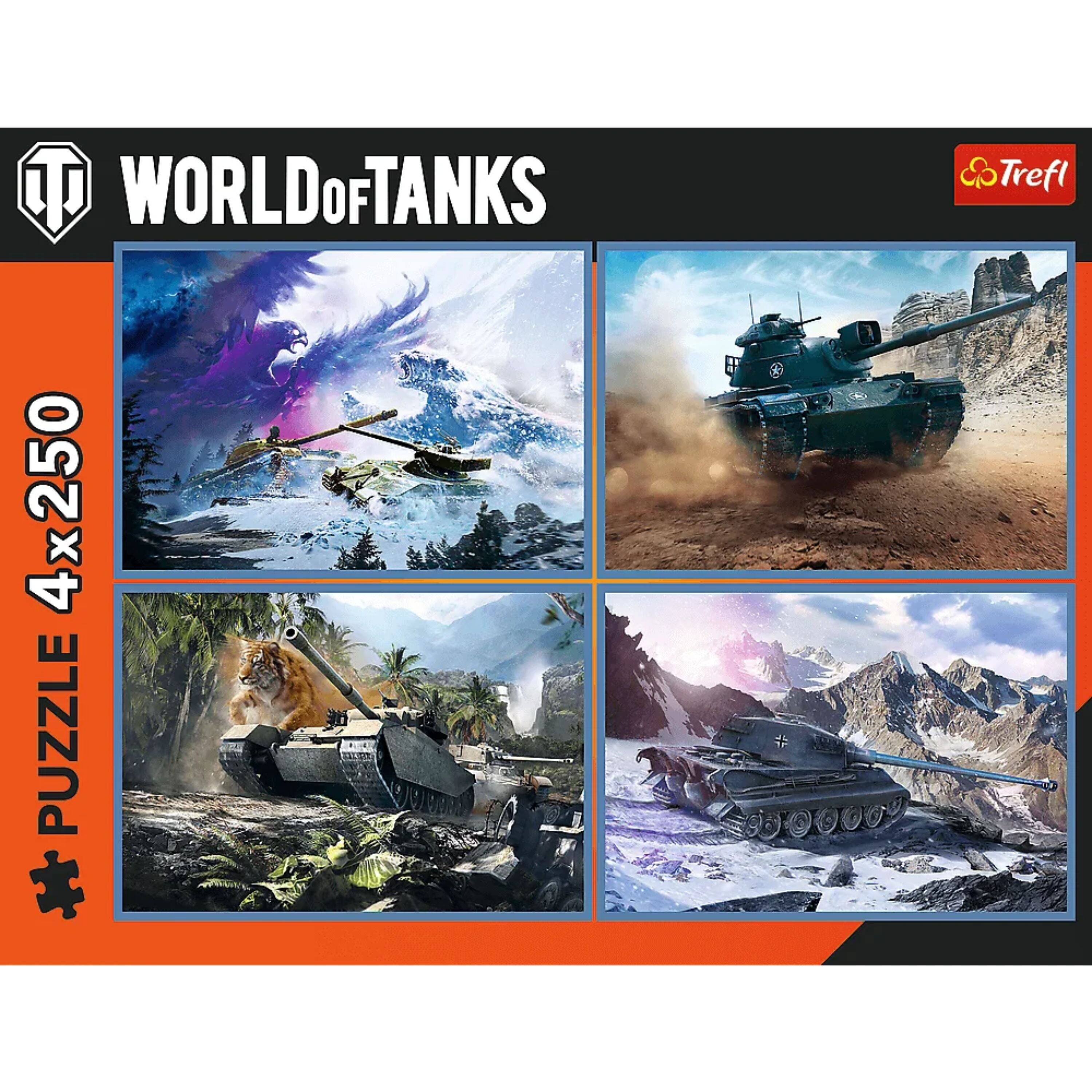 WORLD of TANKS  
4x250 PUZZLE  
Trefl