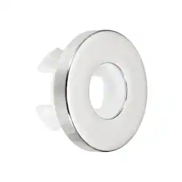Unique Bargains - Sink Overflow Ring, Universal Sink Overflow Drain Cover, Insert Hole Single Layer Cap for Bathroom Kitchen Basin - Silver
