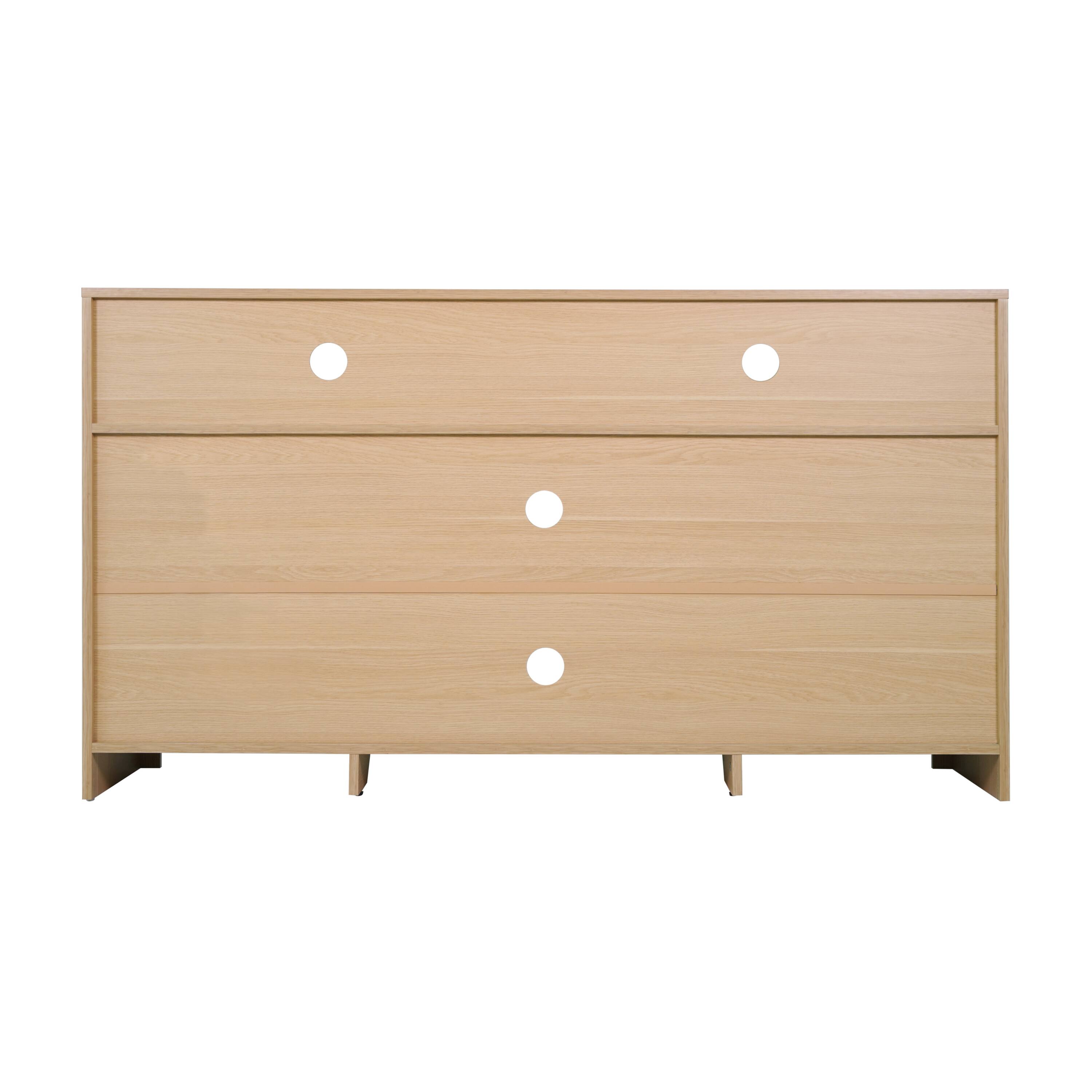 Flash Furniture Malaki Mid Century Modern 58 Inch Buffet Sideboard with ...