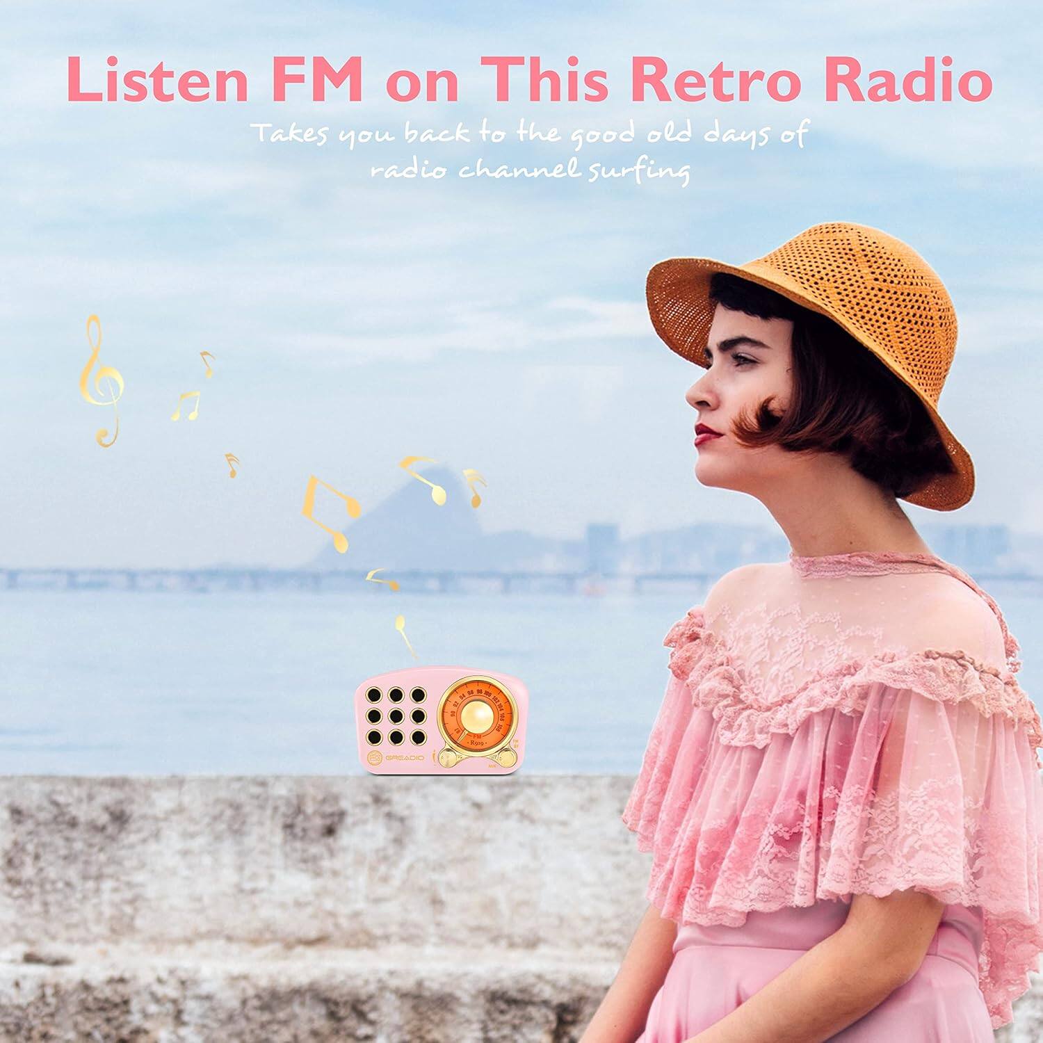 Listen FM on This Retro Radio  
Takes you back to the good old days of radio channel surfing