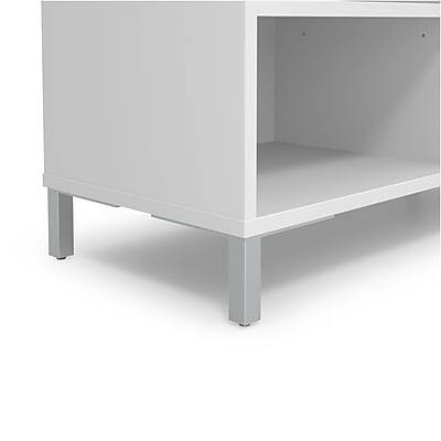 Alt View 2. Union & Scale - Essentials 5 Shelf 31"H Laminate Bookcase - White.