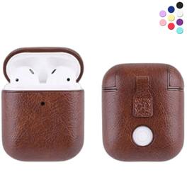 Entronix - Luxury Leather Case for AirPods 1st/2nd Generation - Premium Protection and Style - Brown