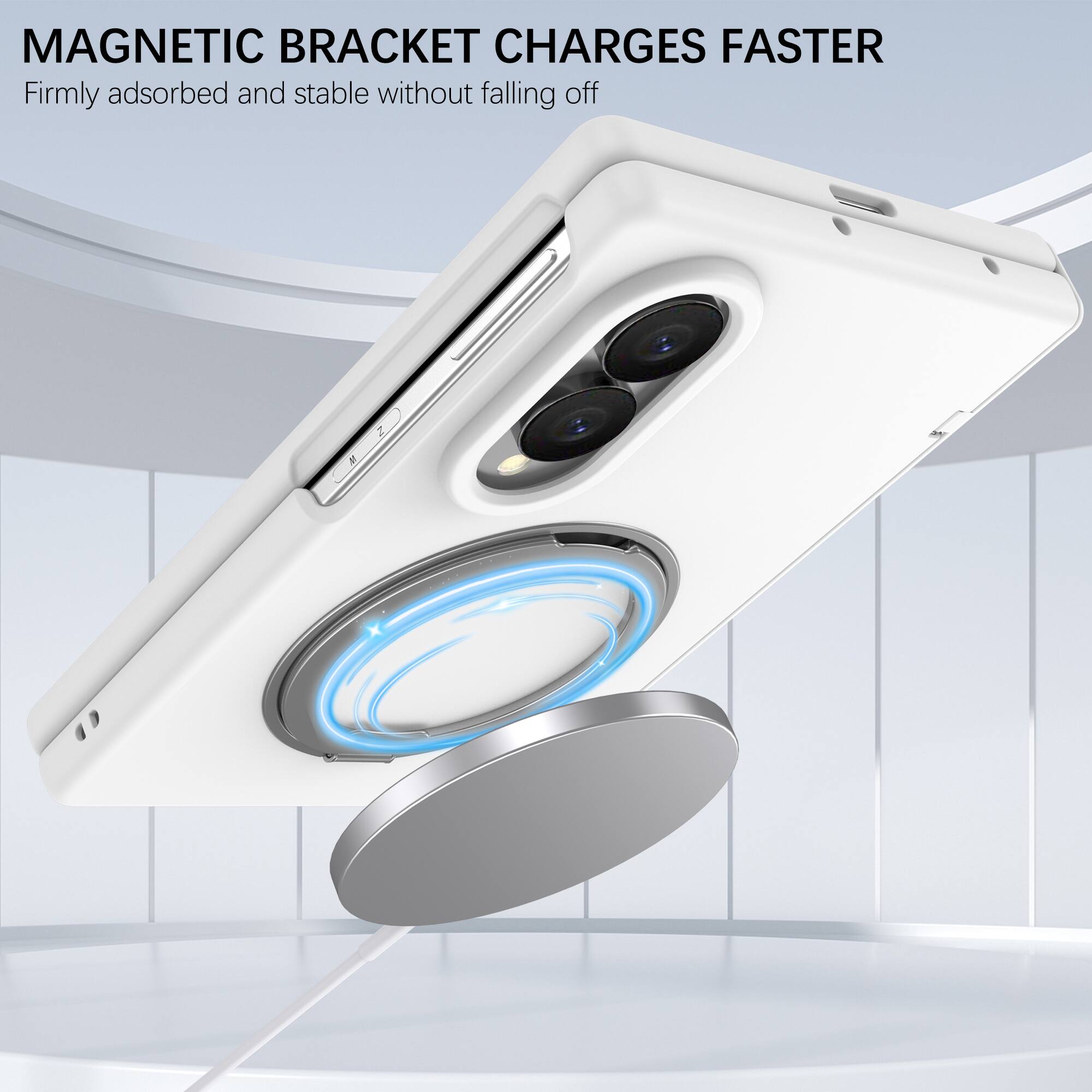 MAGNETIC BRACKET CHARGES FASTER  
Firmly adsorbed and stable without falling off