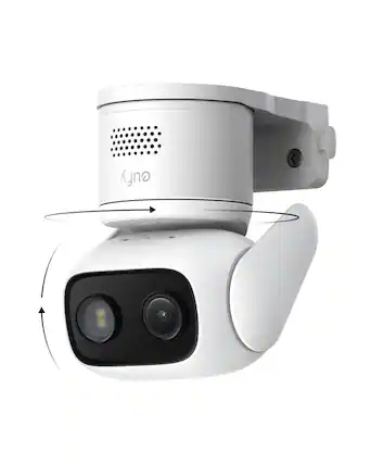 Front. eufy Security - Wired Cam C31,360 Coverage PTZ,Indoor&Outdoor,Dual Antenna,Color Night Vision,Local Storage,AI Detection,24/7 Recording.