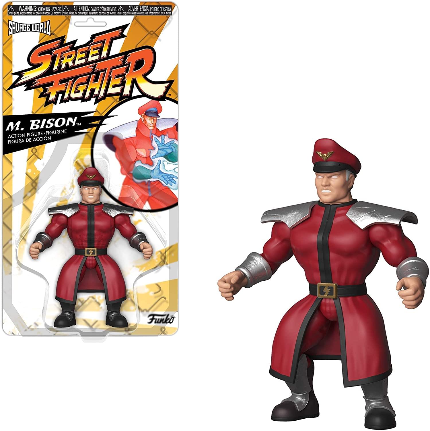 **Street Fighter**

**M. Bison**

**Action Figure - Figurine - Figura de Acción**

**Warning: Choking Hazard - Attention: Pequeños Objetos - Advertencia: Peligro de Asfixia**

**Funko**