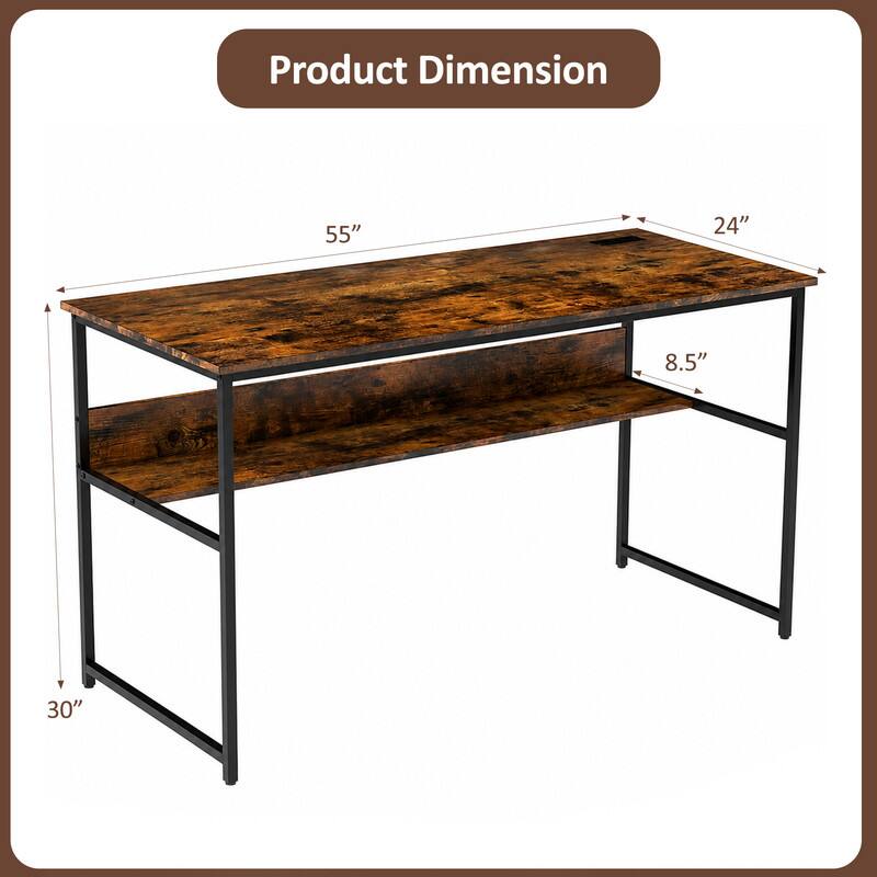 Product Dimension: 55" x 24" x 8.5" x 30"