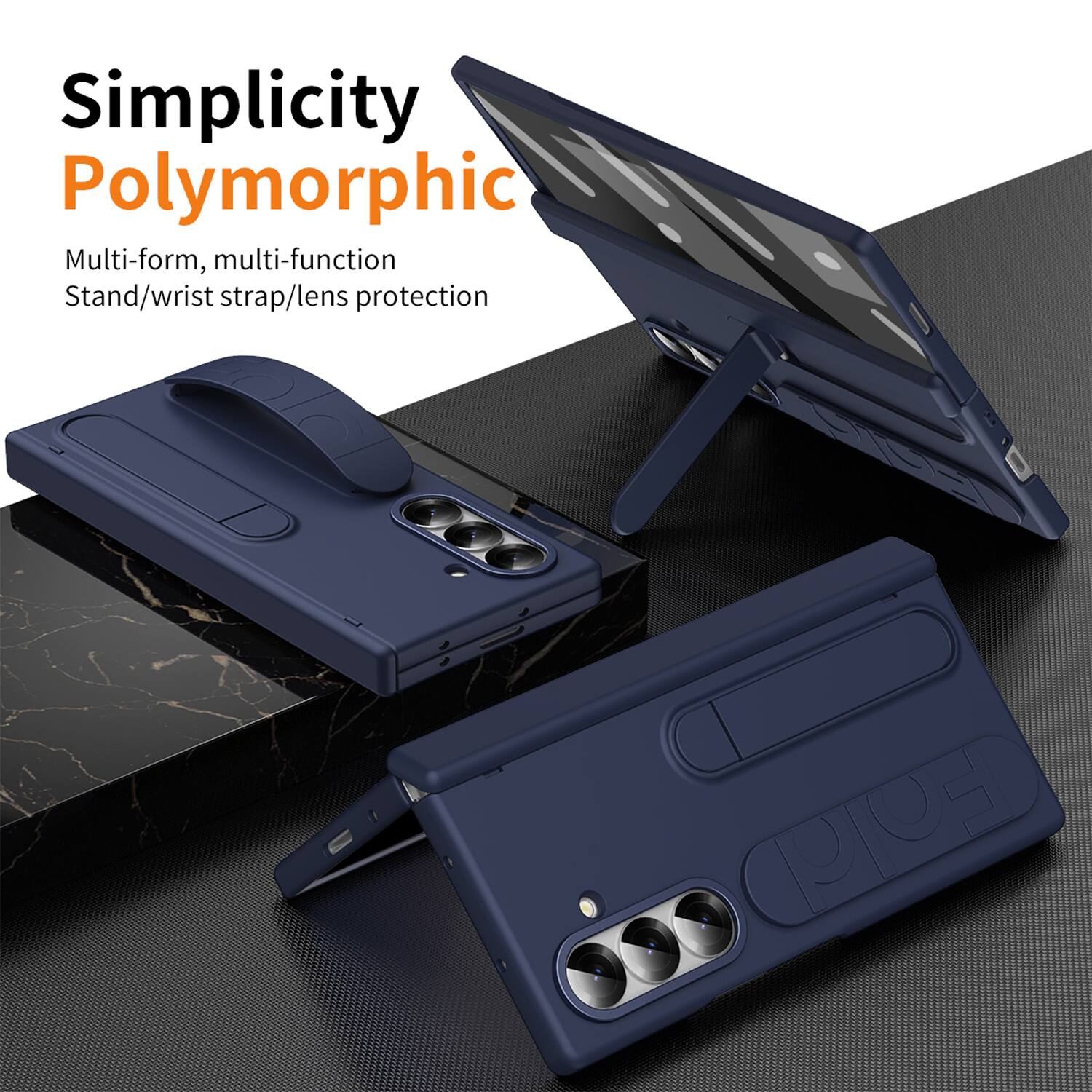 Simplicity Polymorphic  
Multi-form, multi-function  
Stand/wrist strap/lens protection