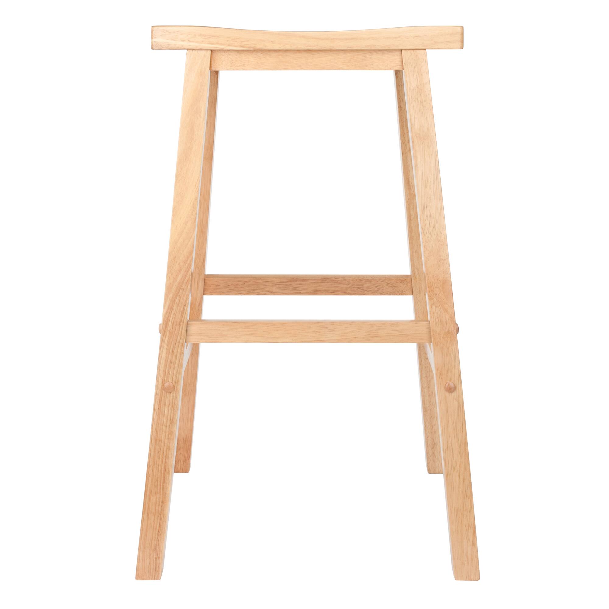 Alt View 1. Winsome Wood - Satori Saddle Seat Bar Stool - Natural.