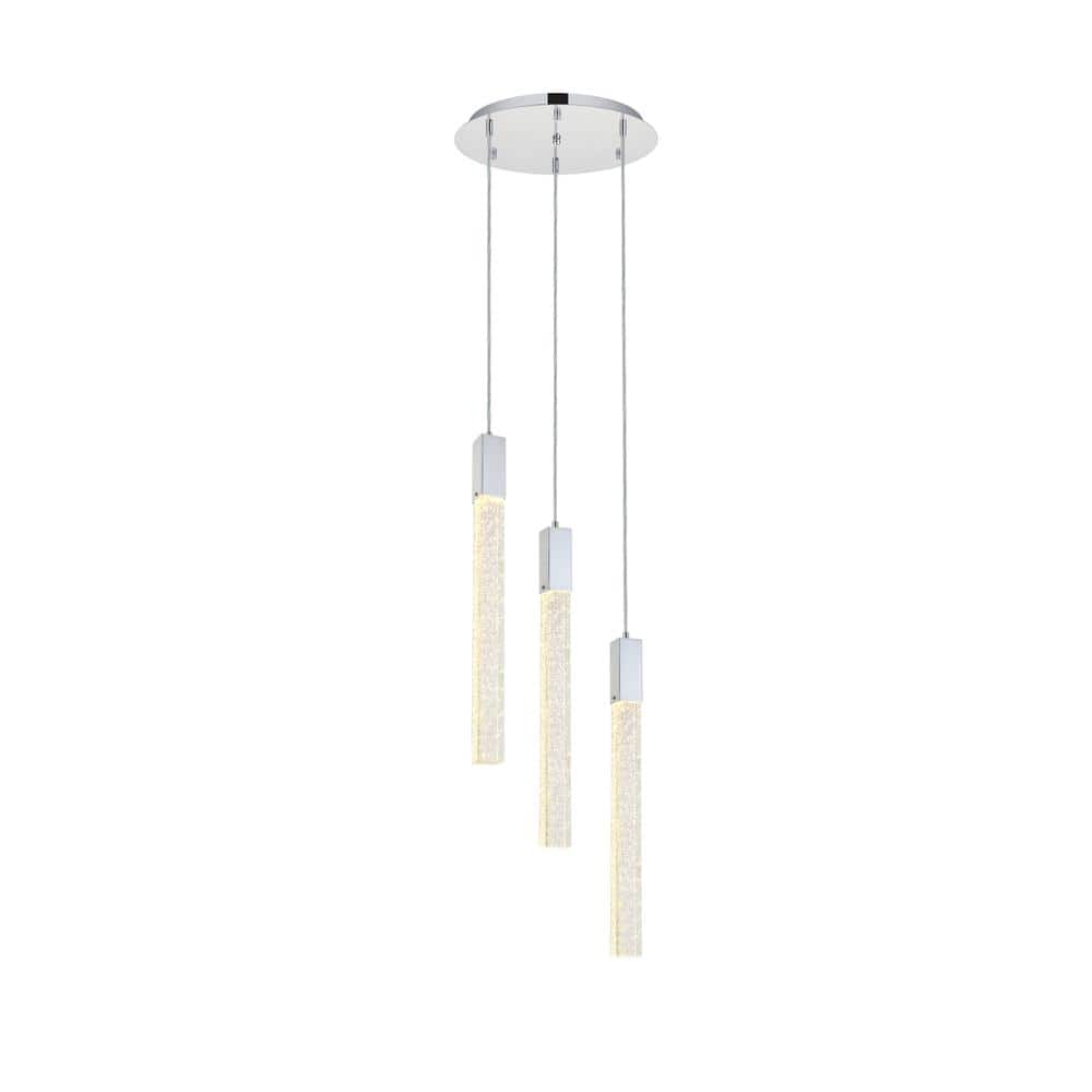 Elegant Lighting - Weston 3 lights pendant in - Chrome price history on PriceWatchPro