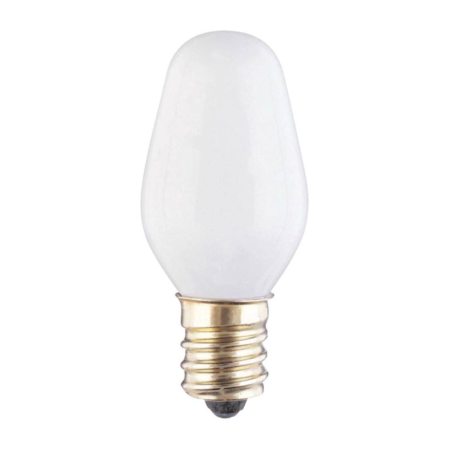 Angle. Westinghouse - Westinghouse 7 W C7 Specialty Incandescent Bulb E12 (Candelabra) White 2 pk (Case of 10).