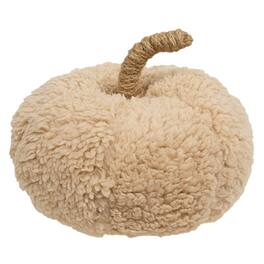 BreeBe - Sherpa Pumpkin w/Jute Stem Large - Ivory