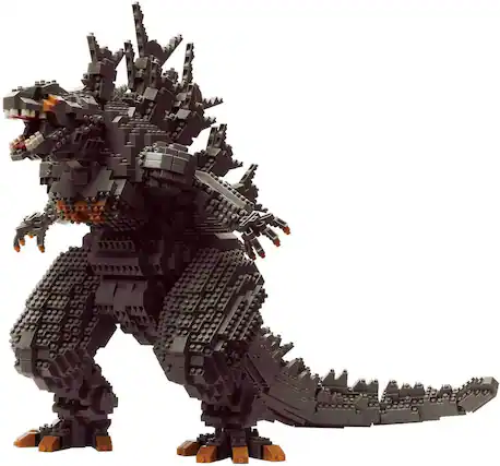 Front. Bandai - Nanoblock - Godzilla - Advanced Hobby Series - Godzilla Minus One Deluxe Edition - COLLECTIBLES - Multicolor.