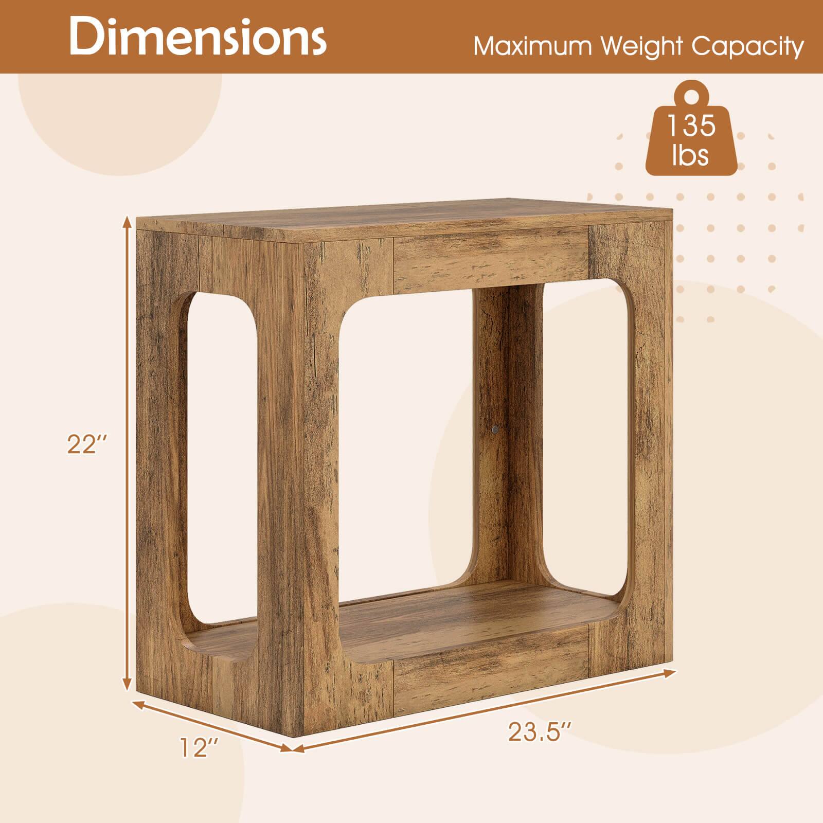 Dimensions  
Maximum Weight Capacity: 135 lbs  
22" x 12" x 23.5"