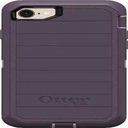 OtterBox - Defender Rugged Case & Holster for iPhone SE 2022/2020, 8, 7 | Color: - Purple