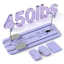 MaxU - Foldable Multifunctional Pilates Reformer with Counter - Lavender