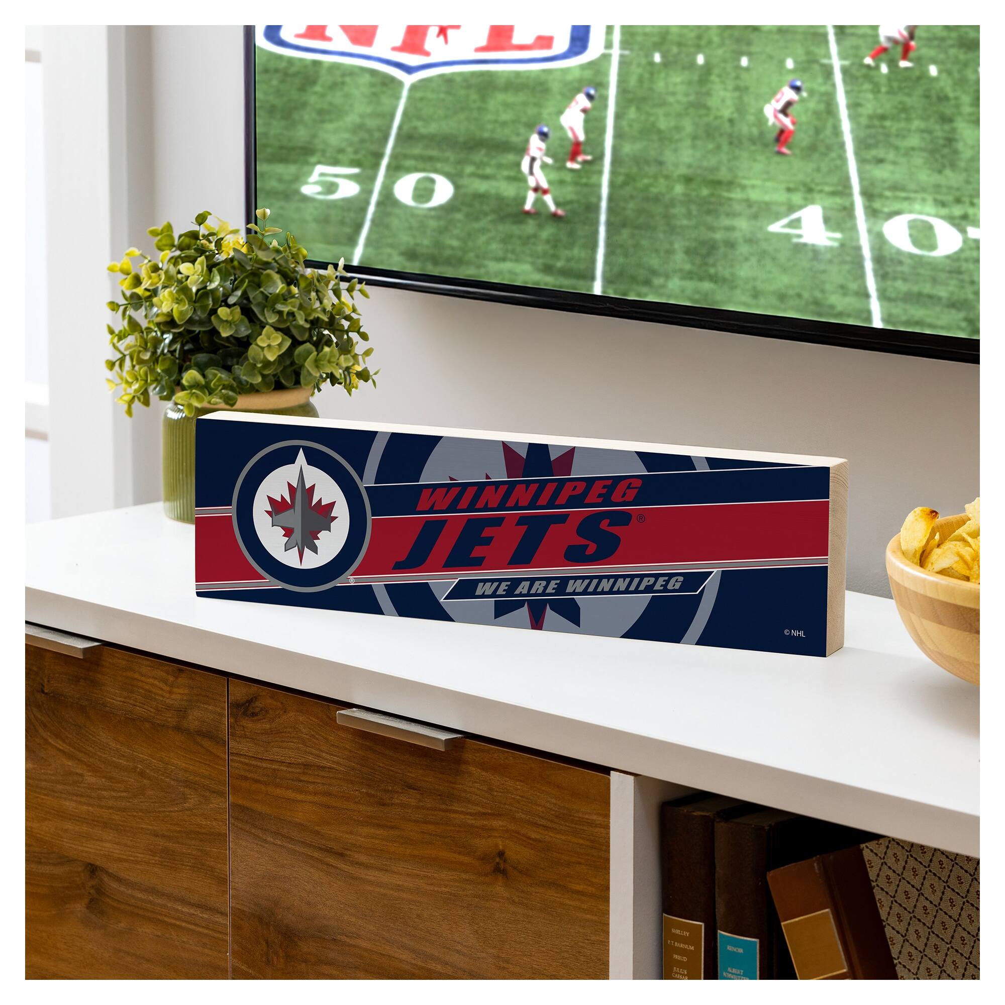 SIL 50 5 O 40 4 WINNIPEG JETS WE ARE WINNIPEG + AHL S & 1 %