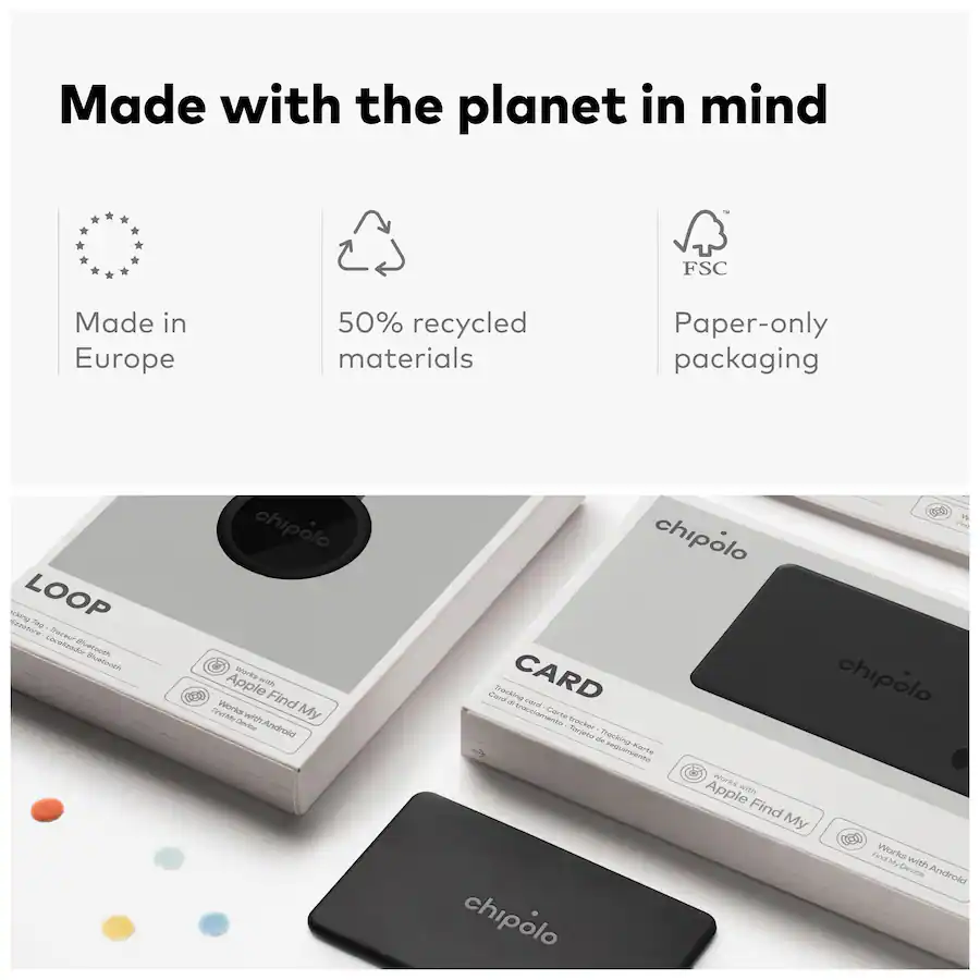 Chipolo LOOP and CARD Device Tracker Bundle Charcoal/Chalk RAB.0000001 ...