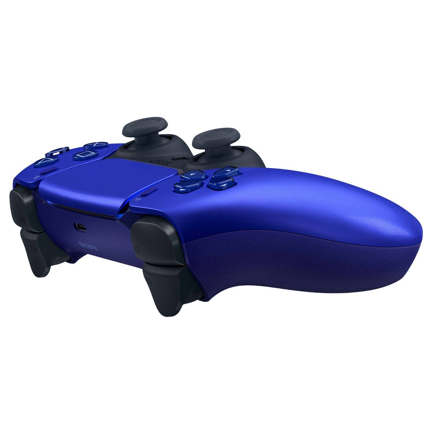 Back. Sony - Sony PlayStation 5 DualSense Wireless Controller with MightySkins Custom Decal Skin Voucher - Cobalt Blue - Cobalt Blue.