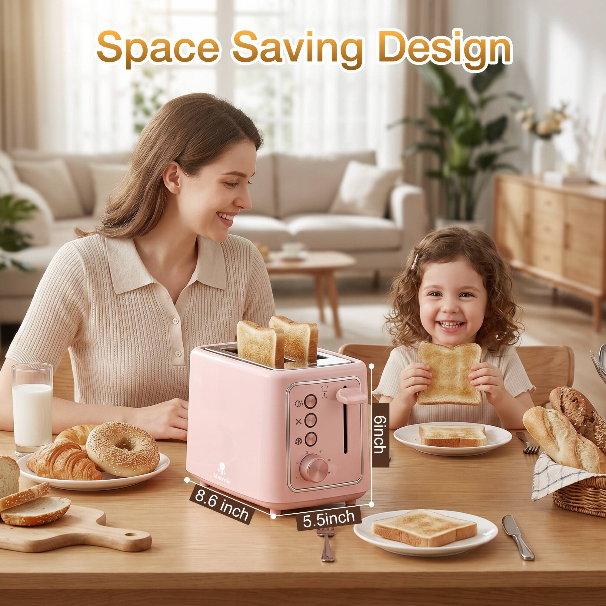 Space Saving Design

8.6 inch  
6 inch  
5.5 inch