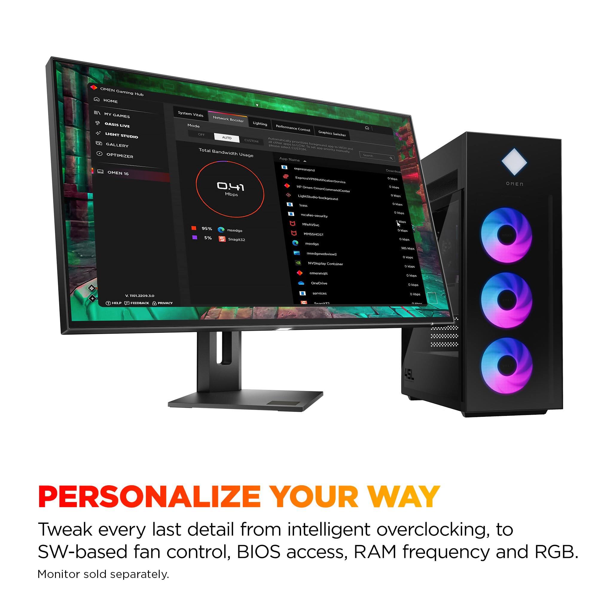PERSONALIZE YOUR WAY

Tweak every last detail from intelligent overclocking, to SW-based fan control, BIOS access, RAM frequency and RGB.

Monitor sold separately.