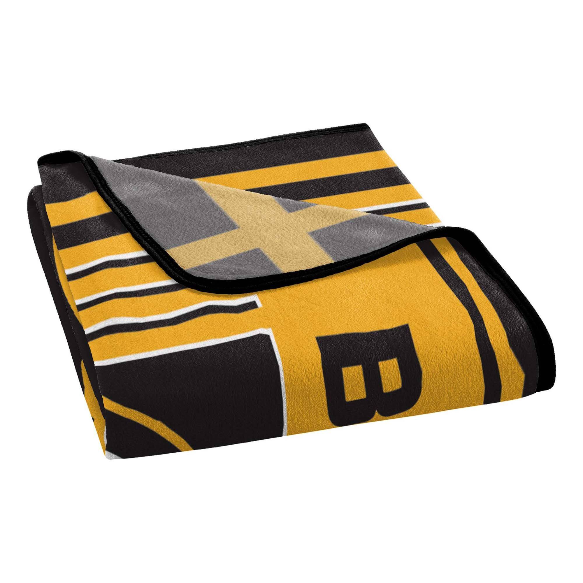 Back. Sweet Home Collection - NHL Boston Bruins 46" x 60" Raschel Throw Blanket - Black.