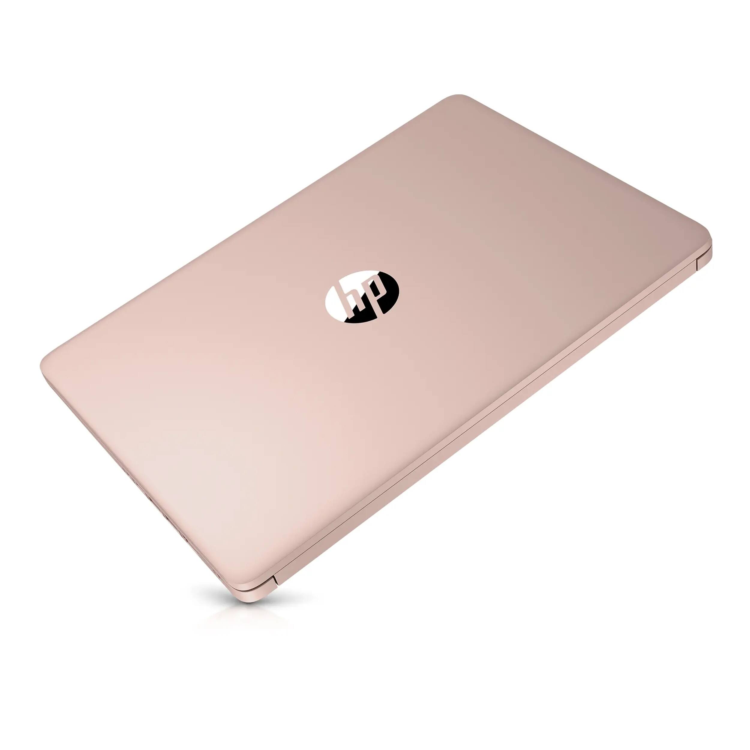 Alt View 3. HP - HP 14" Laptop - Intel Processor N150 - 8GB Memory - 128GB UFS - Pale Rose Gold - Pale Rose Gold.
